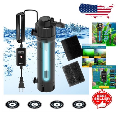 Adjustable Flow Aquarium Filter with Dual Mode Aeration for Crystal Clear Water