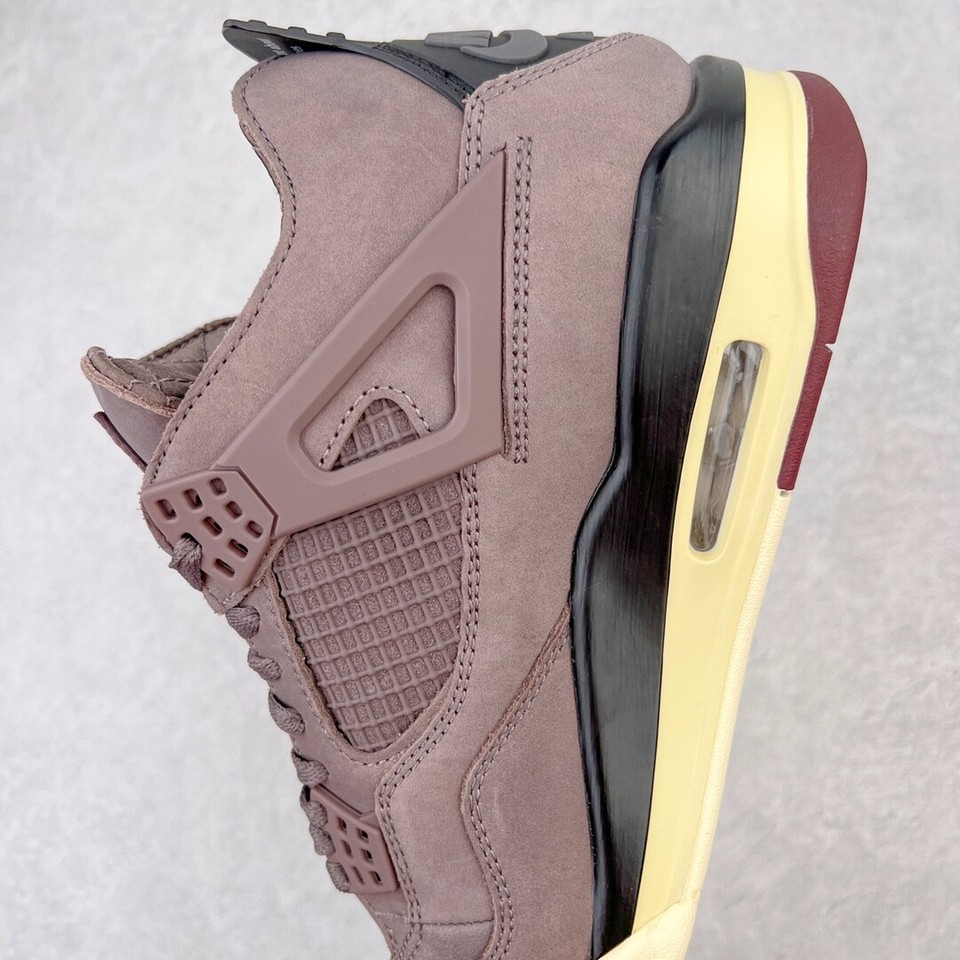 A Ma Maniere X Air Jordan AJ4 Retro SP"Violet Ore" Cotitled Wine Red