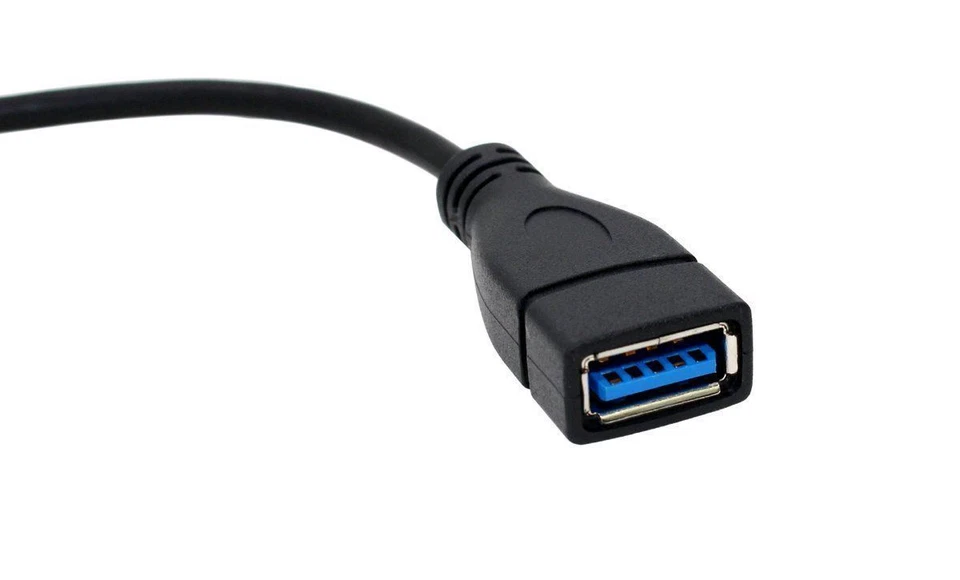 Micro USB 3.0 OTG Cable Adapter for Samsung Galaxy S5 Note 3 Note Pro 12.2 Black - Image 3 of 3