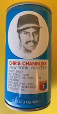 1977 Chris Chambliss New York Yankees  RC Cola can vintage baseball Royal Crown 