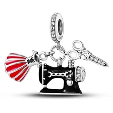 MULA New European Silver Plated Charm CZ Enamel Sew Clothes For Women Bracelet