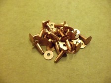 1/2 12 Gauge Copper Rivets & Burrs (100 Sets)