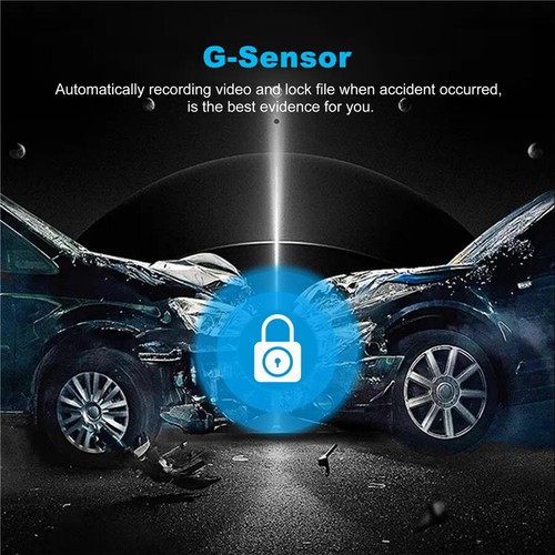 10.26in Car DVR Video Recorder Dashboard Dash Cam GPS Navigation Touch Screen - Picture 8 of 12