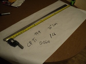 Titanium Welding rod CP Commercially Pure 999 .064 X 36 ...