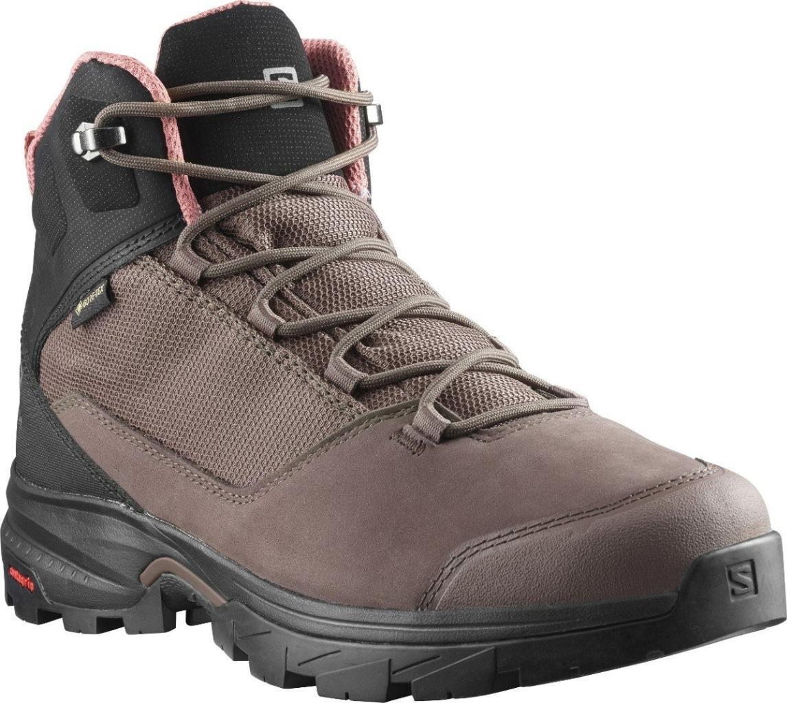 Nuovi stivali impermeabili da donna Salomon OUTward GTX Gore Tex taglia 7 viola 412883