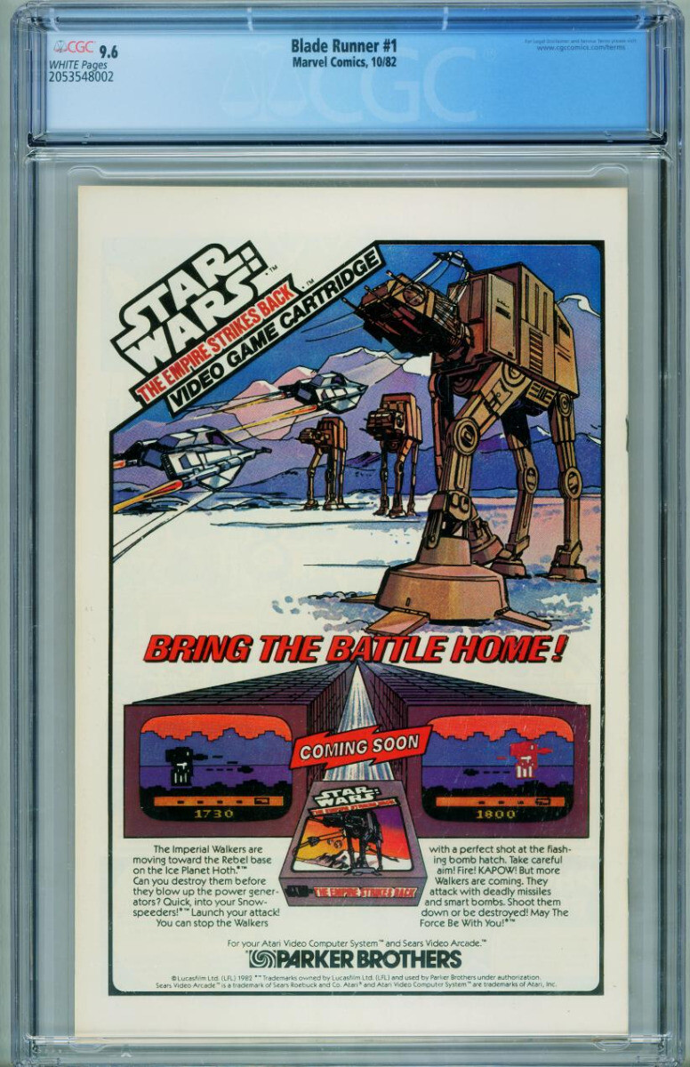 Blade Runner #1 1982 - Marvel -CGC 9.6 - Comic Book