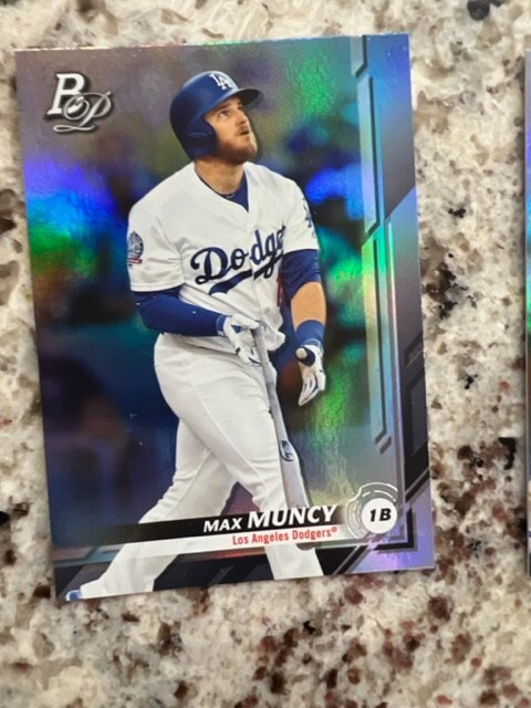 2019 BOWMAN PLATINUM SKY BLUE PARALLEL CARD LA DODGERS MAX MUNCY #39