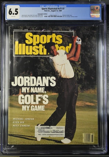 Michael Jordan Sports Illustrated August 14, 1989 CGC 6.5 SUPER RARE Golf Issue!