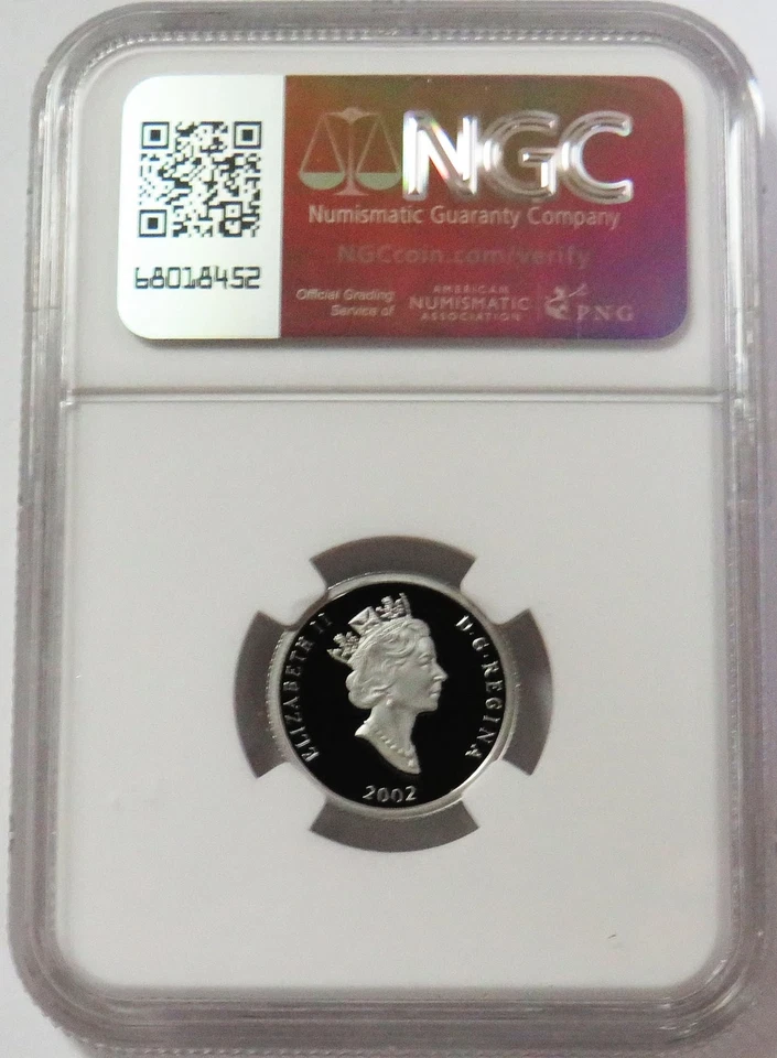 2002 PLATINUM 344 MINTAGE CANADA $75 GREAT BLUE HERON 1/4 OZ NGC PROOF 70 UC - Image 3 of 3