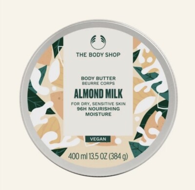 The Body Shop - Almond Milk Body Butter 400ml 13.5 Oz. XL For Dry And Sensitive