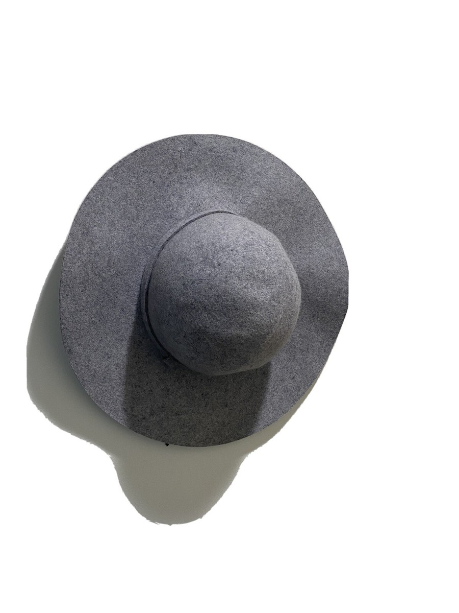Tart Wool Hat Tart Black Wool Sun Hat Floppy Cap W/ Brown Leather Belt  main image 4