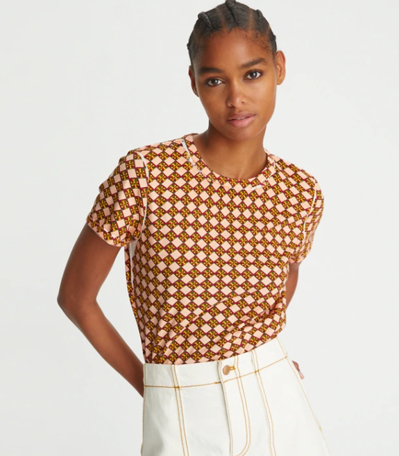 NY TORY BURCH 2色ロゴ Tシャツ 2022SS 日本未発売 Tory Burch(トリーバーチ) Tシャツ・カットソー(レディース