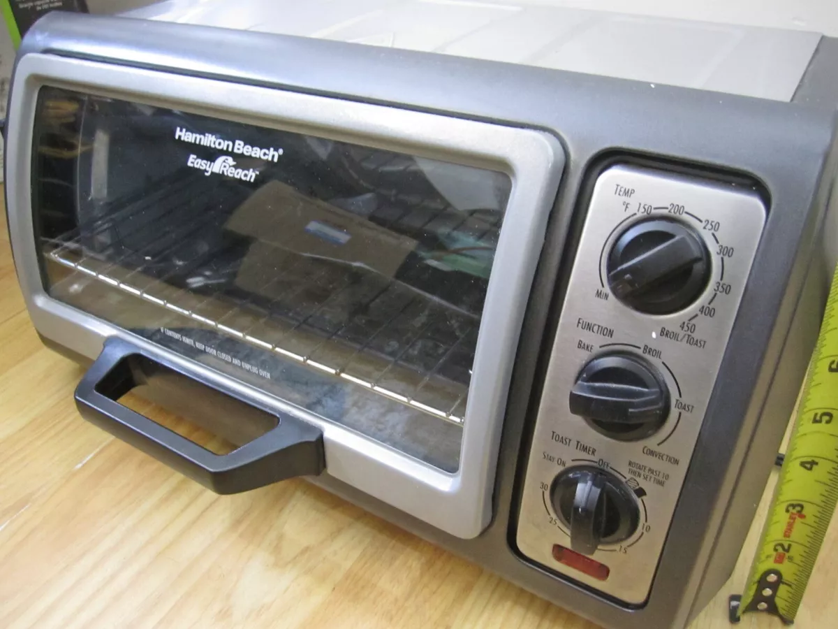 Hamilton Beach Easy Reach 6 Slice Toaster Oven Broiler