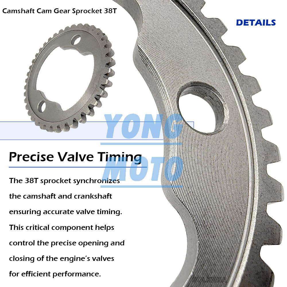 Camshaft Cam Gear Sprocket 38T For Honda Sportrax 300 2x4 TRX300EX 1993-2008