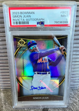 2023 Bowman Invicta BI22 Simon Juan Autograph 57/99 PSA 9