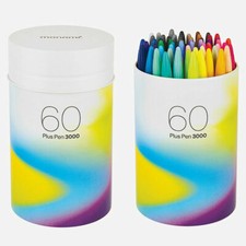 Monami Plus Pen 3000 60 Colors SET Water-based Marking Pen