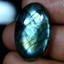 Labradorite Oval Cabochon 100 Natural Shine Gemstones 37.80Cts.