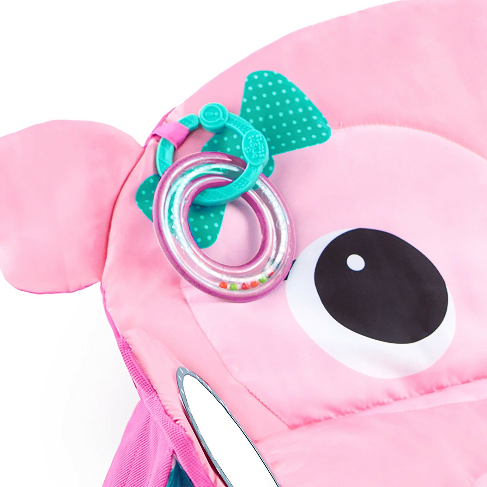 bright starts tummy time prop & play pink