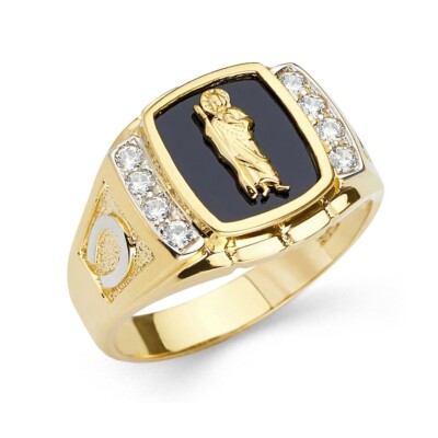 Solid 14K gold St Jude San Judas Onyx ring EJRG2514 | eBay Solid 14K gold St Jude San Judas Onyx ring EJRG2514 | eBay