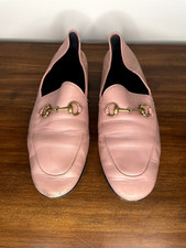 Gucci Brixton Horsebit Leather Loafer Women's Pink 40