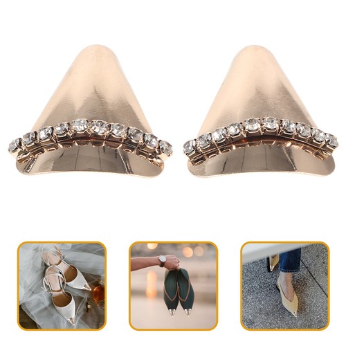 Toe Protector Decorative Shoe Tip Caps High Heel Protective Cover - Picture 3 of 12