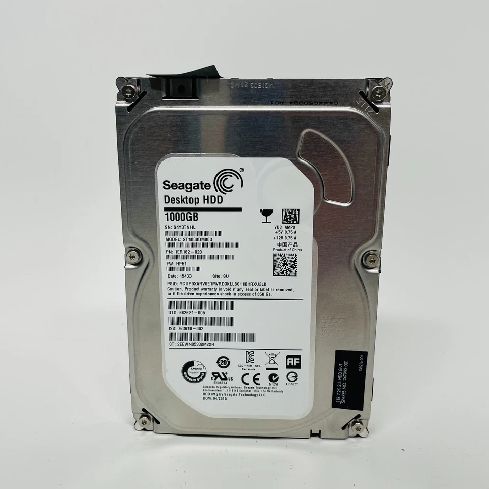 Seagate Barracuda 1TB ST1000DM003 3.5" SATA 6Gb/s 7200RPM 64MB Desktop HDD - Image 2 of 4