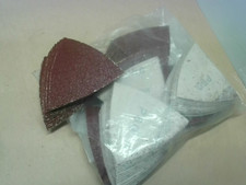 Global 80977551909 Triangle Cut Sand Paper 60 Grit (100 Pc)-New In Box