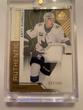 18/19 SPGU Authentic Rookie Gold Jersey Antri Suomela Hockey Card #192