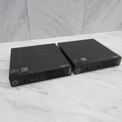  2 LOT - Lenovo ThinkCentre M93p Micro PC Mini Desktop i5-4570T 2.90GHz 8GB 