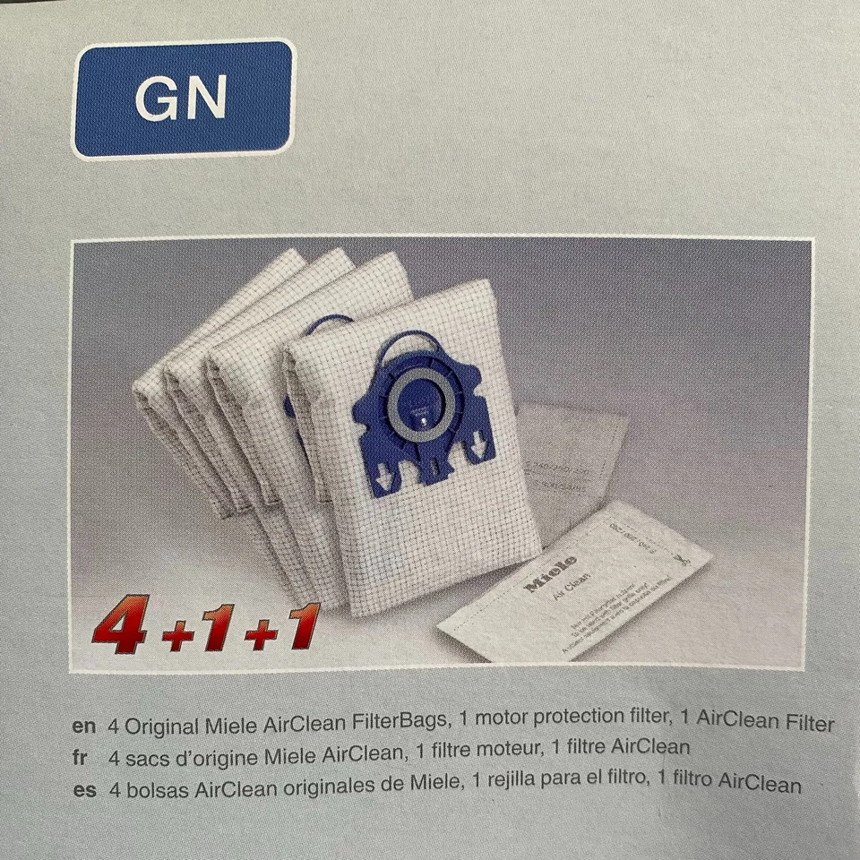 New in Box Miele GN HyClean 3D Efficiency Dustbags for Vacuum - 4 Filter Bags - Image 3 of 4