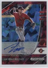 2020 Prizm Draft Picks Burgundy Cracked Ice 10/12 Anthony Walters Auto 0b2