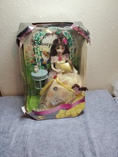 Disney Princess Belle Porcelain Doll 2007 Brass Key Keepsake, New/Distressed box