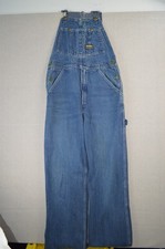 Vintage 90s Oshkosh B'gosh Vestbak Mens Blue Bib Overalls Denim Carpenter Work