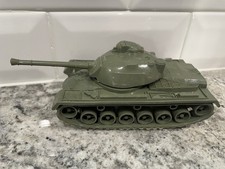 VINTAGE PLASTIC MARX BATTLEGROUND U.S. TANK GREEN NL