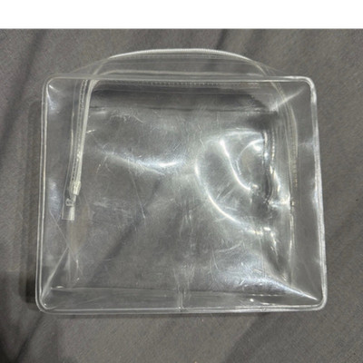 Kosmetiktasche aus transparentem Kunststoff mit Reißverschluss transparent Kosmetiktasche