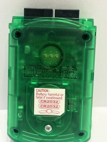 Sega Dreamcast Clear Green VMU OEM Visual Memory Unit TESTED WORKING!