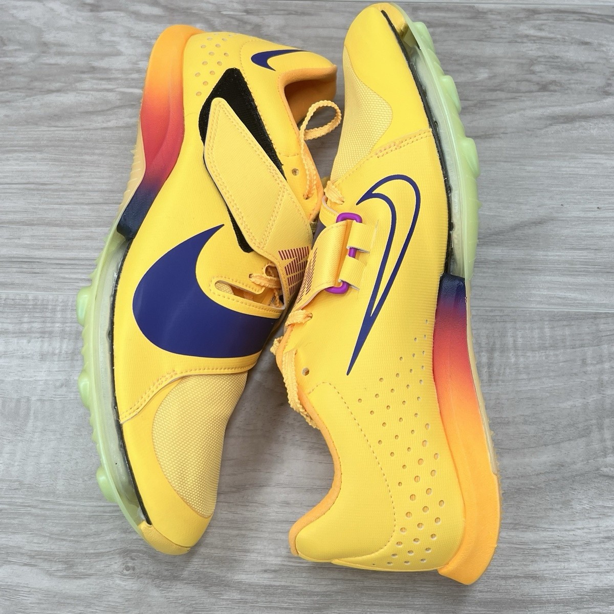 NEW Nike Air Zoom LJ Elite Long Jump Yellow Track Shoes FZ9326-800