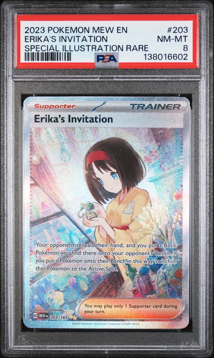 ポケモンカードゲーム 2023 ERIKA'S INVITATION SPECIAL ART RARE Erika's Invitation 203/165 Sv: Scarlet & Violet 151 Holo for sale
