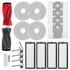 20 Pack Replacement Parts Roborock Qrevo S5V/Qrevo Curv/Qrevo Edge, Red/Black