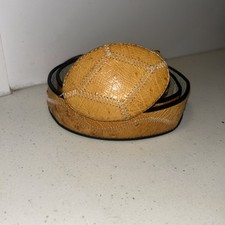 Ostrich Skin Belt With Buckle Measures 35 Inches Read