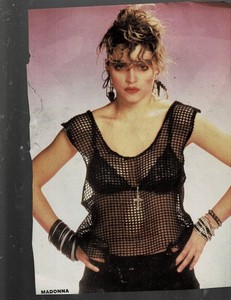 SUPER RARE!! 8x10 VINTAGE ORIGINAL MADONNA MAGAZINE PHOTO 2-SIDED!!