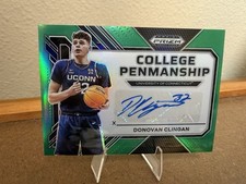 2023 Panini Prizm Donovan Clingan Draft Picks College Penmanship Green