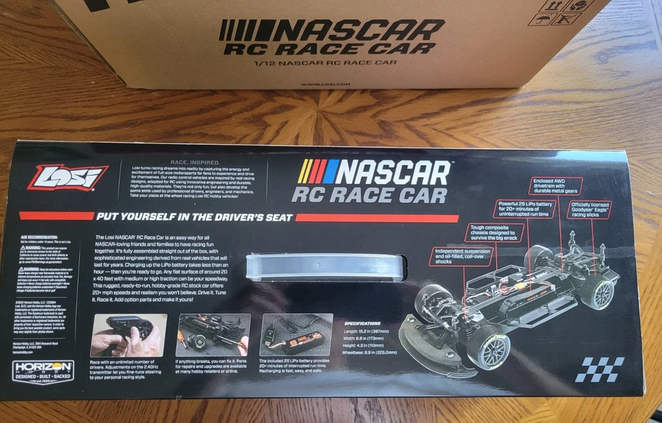 Cleetus McFarland #30 KENETIK 2025 FORD/ LOSI 1/12 Scale RC RTR Electric Car NIB - Image 4 of 4