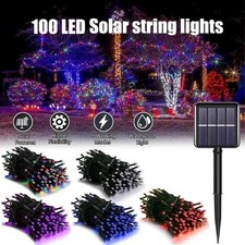 100-300 LED Solar String Lights Outdoor Garden Party Xmas Fairy Wedding Lamp Sa