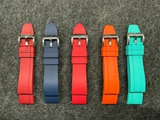 MiLTAT StrapHabit Montreux 22mm FKM Rubber Watch Straps Bands Bundle
