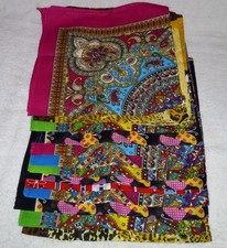 Lot Of 13 Ladies Bandanas 100 Cotton 20 Inch Fancy Print Scarves Bandana