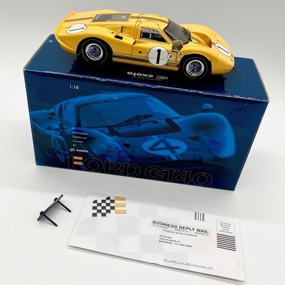 Exoto 1:18 Ford GT40 Mk-IV #1 gelb Diecast Modellauto + Box & Umkarton Nr. 1