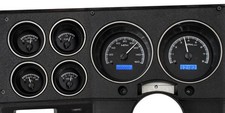Dakota Digital 73-87 Chevy Gmc Pickup Metric Analog Gauge Kit Km Mhx-73c-pu-k-b