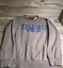 Tommy Hilfiger Brown 1985 Embroidered Design Size Large