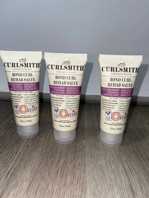 3 - new Curlsmith Travel Size Bond Curl Rehab Salve 2 fl Oz each slightly damage